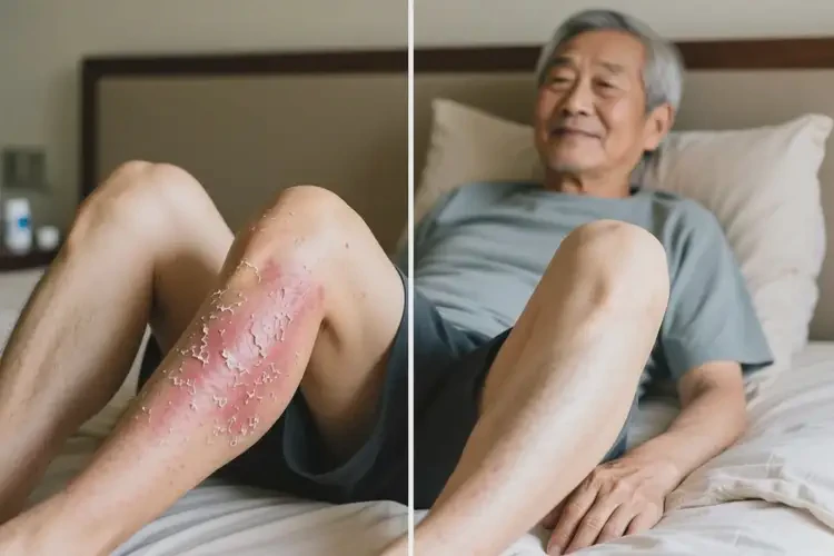 老年人大腿上出湿疹可以治好吗(图3)