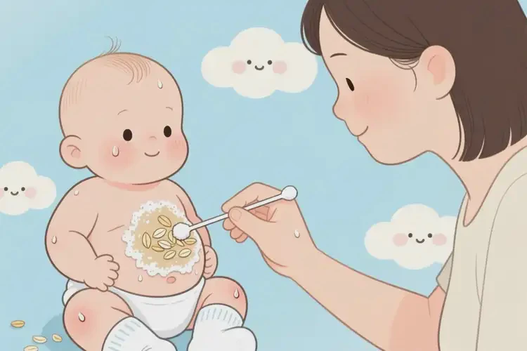 宝宝肚子起湿疹可以治好吗(图1)
