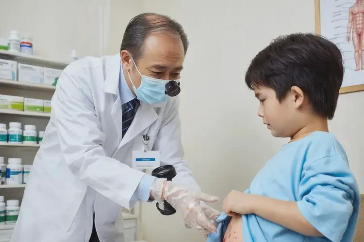 小学生肚子上容易起湿疹可不可以根治(图2)