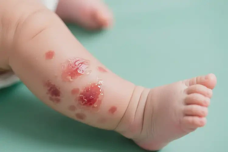 宝宝四肢起湿疹可以治好吗(图1)