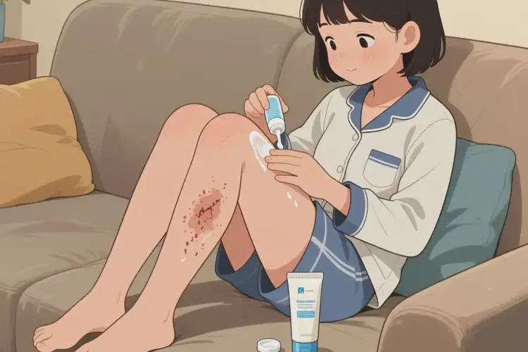 中学生大腿长湿疹可不可以根治(图1)