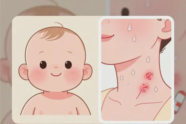 婴幼儿脖子上容易长湿疹可以治好吗(图4)