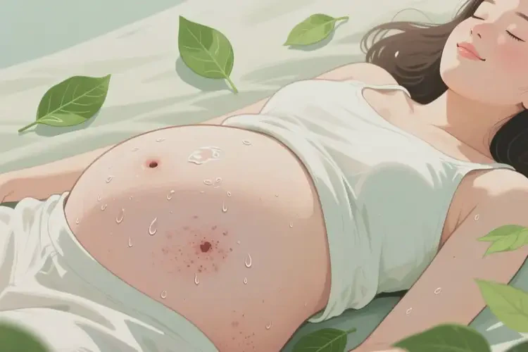 孕妇肚子上偶尔起湿疹可以治好吗(图2)