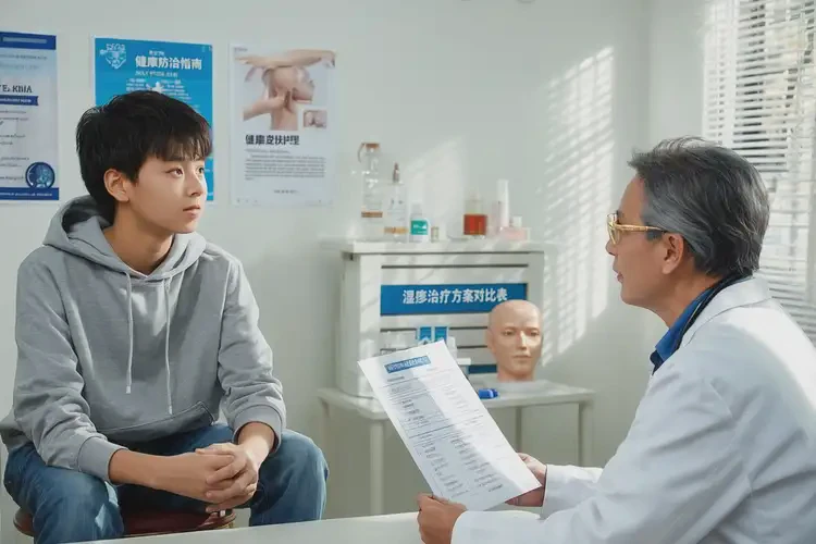 大学生大腿出现湿疹可不可以根治(图1)