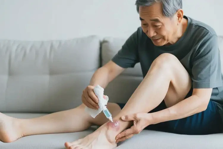 老年人脚上出湿疹可不可以根治(图1)
