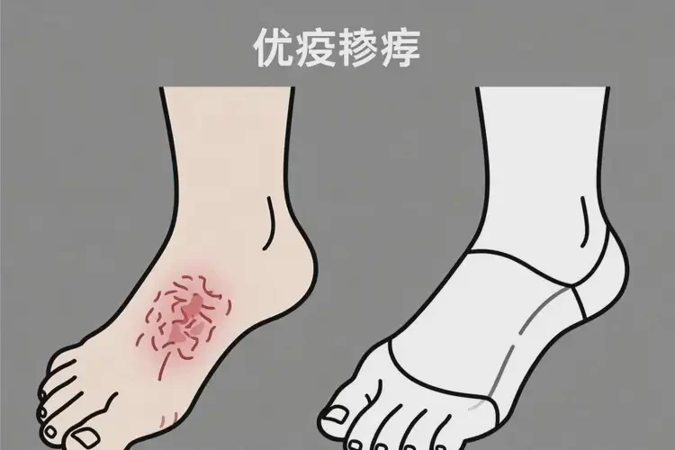 青少年脚上长湿疹可不可以根治(图1)