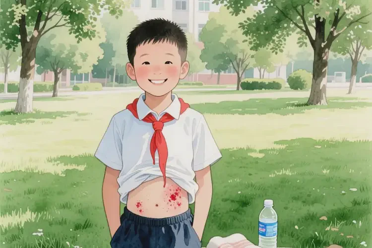 小学生肚子上容易长湿疹可不可以根治(图2)