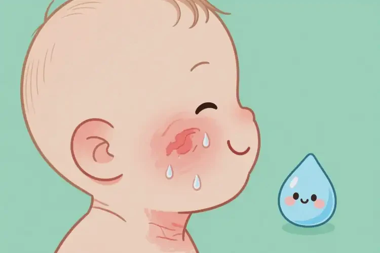 婴幼儿脖子上容易长湿疹可以治好吗(图2)