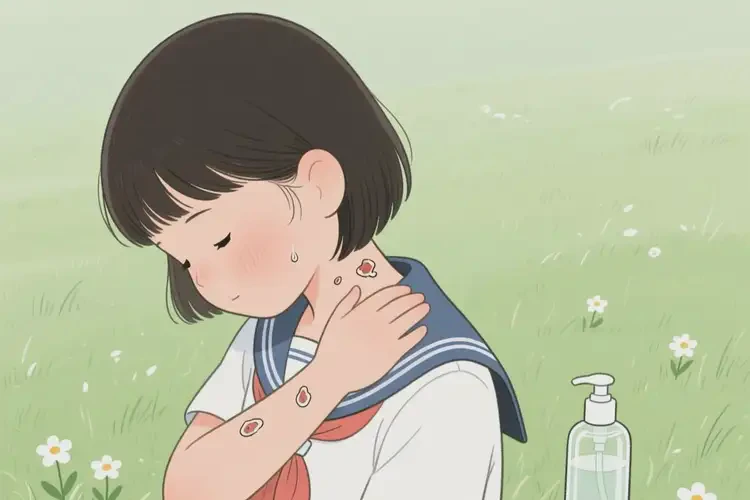 小学生脖子上容易起湿疹可不可以根治(图1)