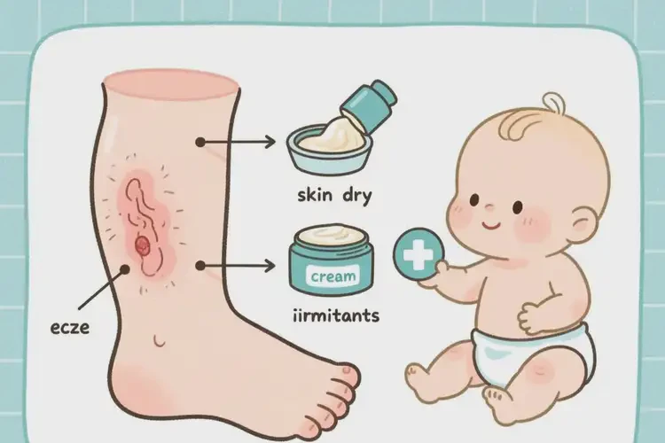 婴幼儿小腿长湿疹可以治好吗(图1)