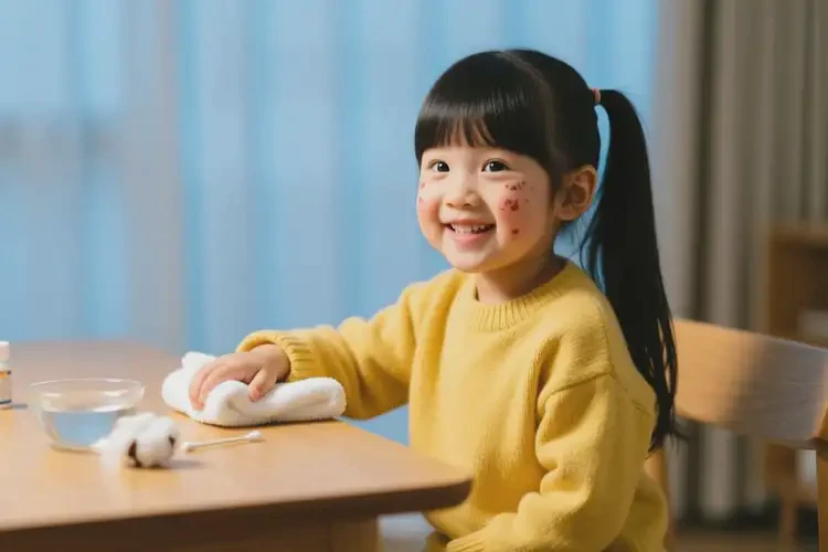 小学生脸上长湿疹可不可以根治(图1)