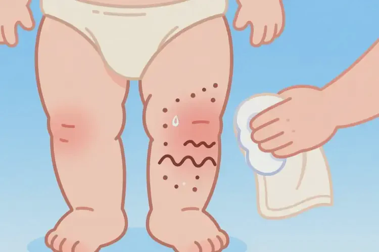 婴儿大腿上出现湿疹可以治好吗(图2)