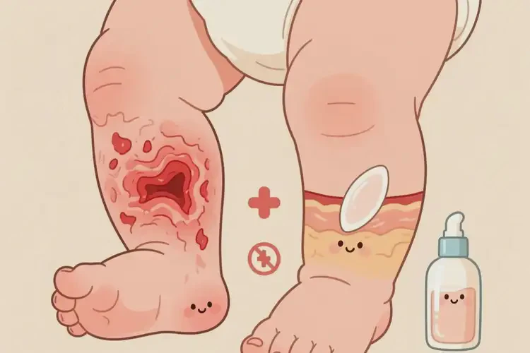 婴幼儿小腿长湿疹可以治好吗(图2)