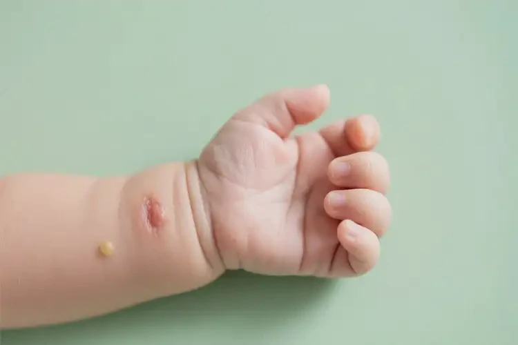 婴幼儿手上偶尔起湿疹可以治好吗(图1)