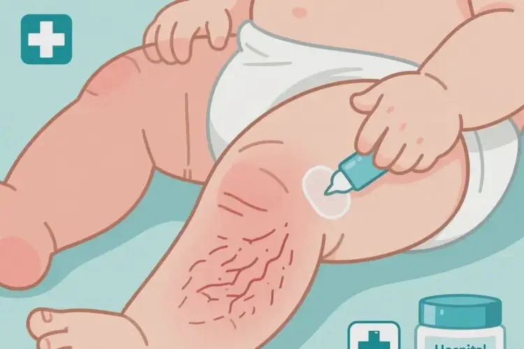 婴幼儿大腿上经常起湿疹可以治好吗(图1)