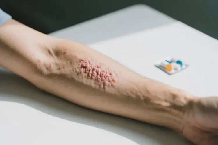 男性手臂起湿疹可以治好吗(图2)