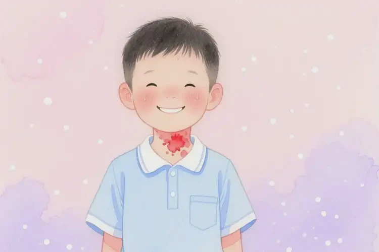 小学生脖子上经常长湿疹可不可以根治(图1)