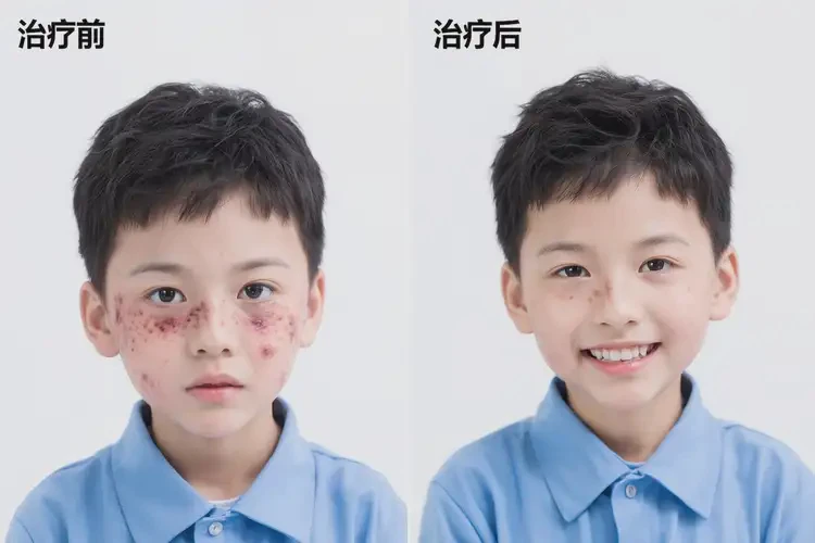 小学生面部有湿疹可不可以根治(图1)