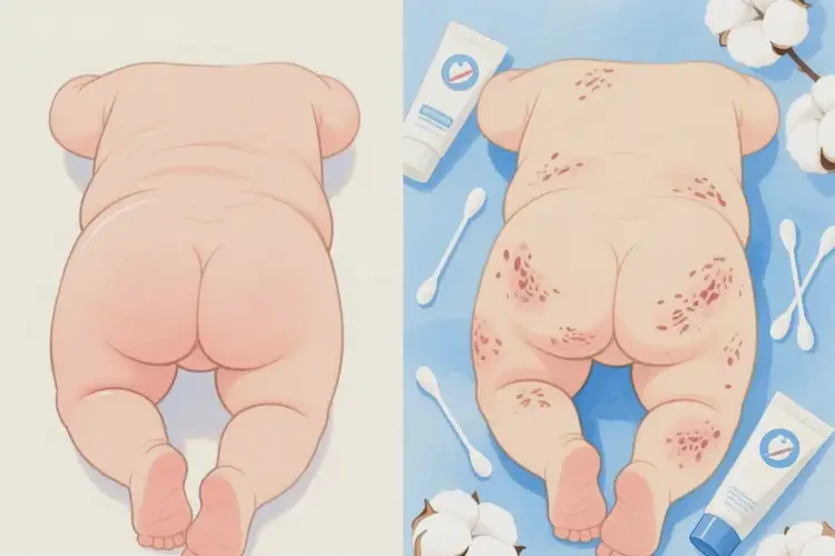 婴幼儿屁股起湿疹可以治好吗(图3)