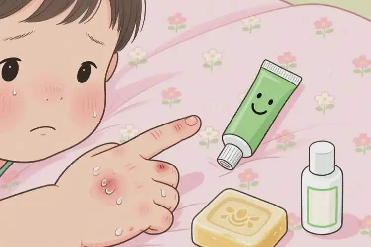 小孩手上偶尔长湿疹可以治好吗(图2)