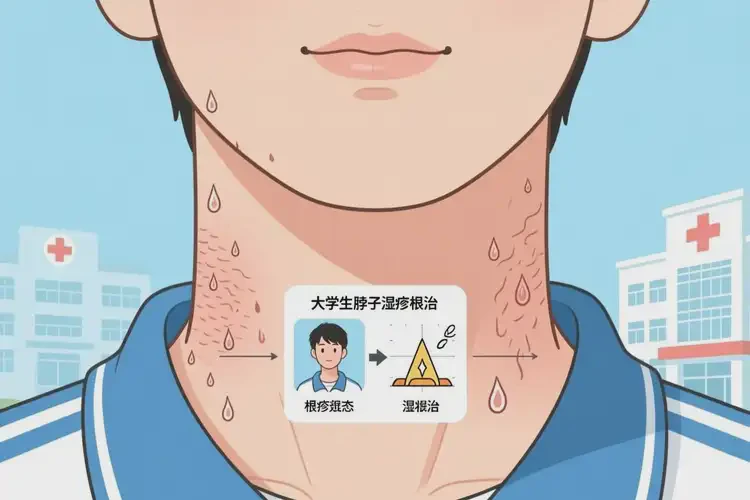 大学生脖子出湿疹可不可以根治(图1)