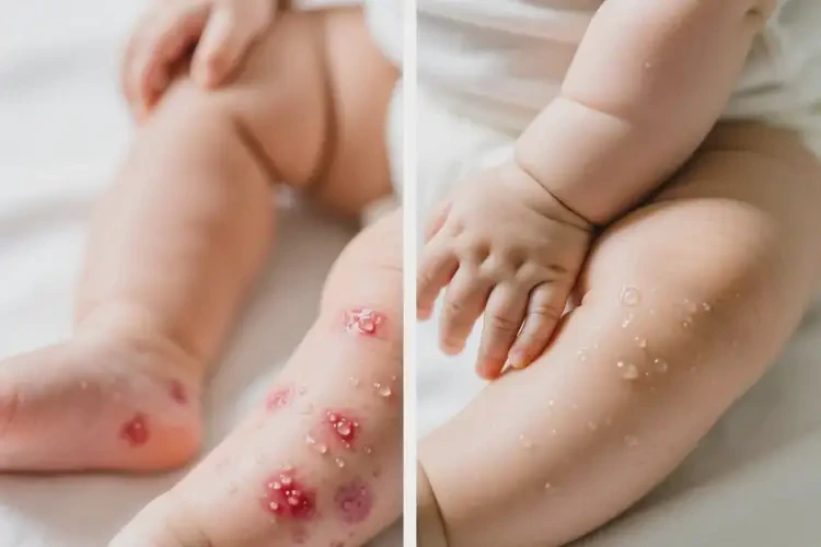 婴儿四肢偶尔起湿疹可以治好吗(图1)