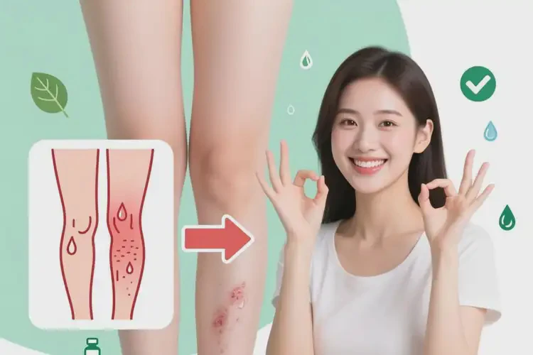 青年人大腿上出现湿疹可不可以根治(图1)