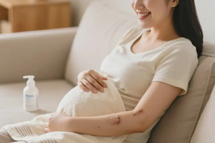 产妇手臂经常长湿疹可不可以根治(图1)