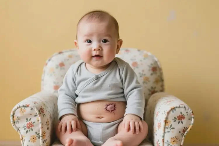 婴儿肚子上长湿疹可以治好吗(图1)
