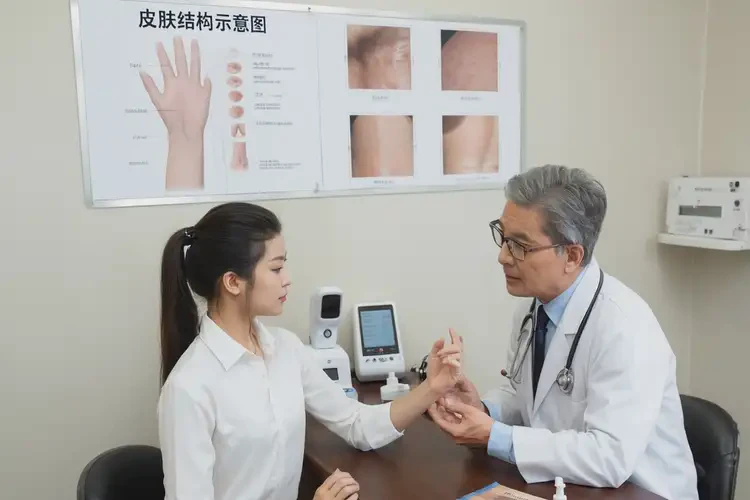 女性手上长湿疹能够彻底治愈吗(图1)