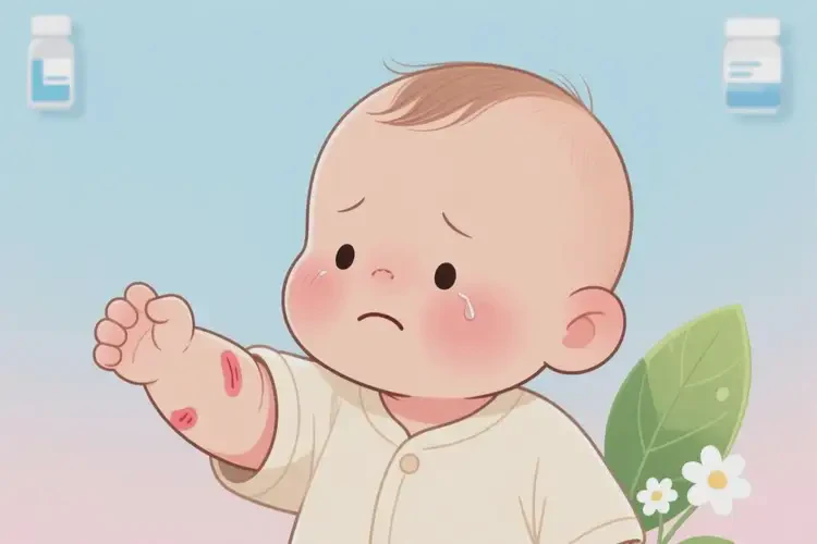 宝宝手臂上容易长湿疹可以治好吗(图4)