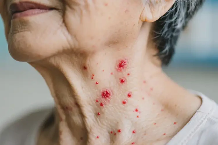 老年人脖子上有湿疹可不可以根治(图1)