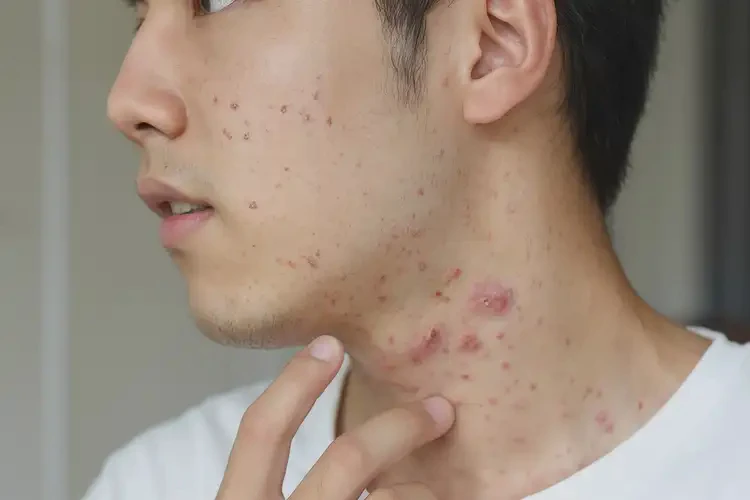 男生脖子上起湿疹不管它会自己好吗(图4)
