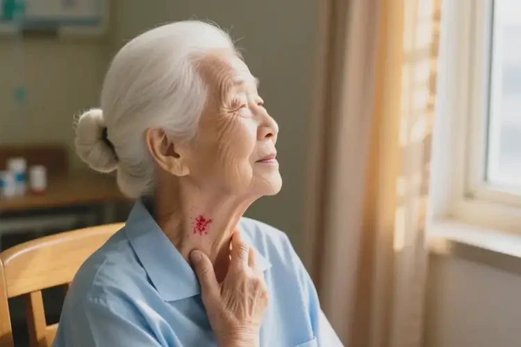 老年人脖子上经常长湿疹可以治好吗(图3)