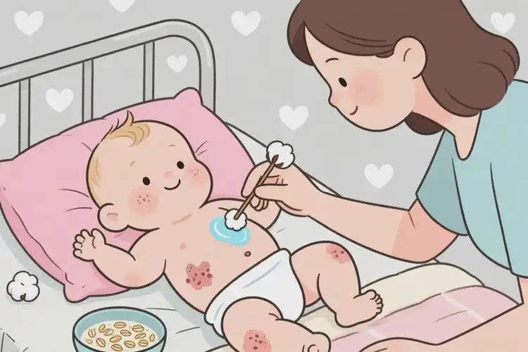 婴幼儿肚子出湿疹可以治好吗(图2)