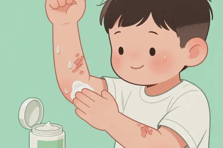 小学生手臂起湿疹可不可以根治(图1)
