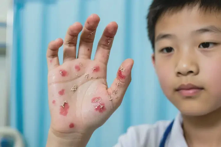 中学生手上容易起湿疹可不可以根治(图1)