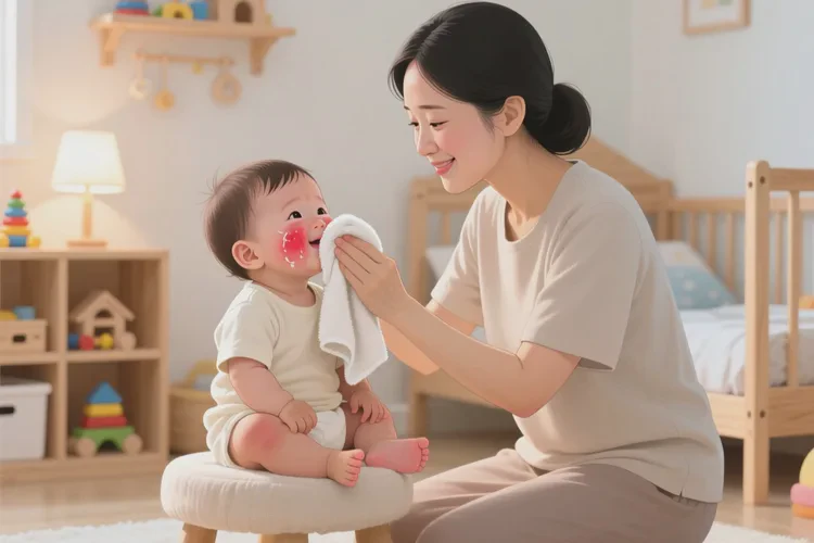 儿童面部长湿疹可以治愈吗(图1)