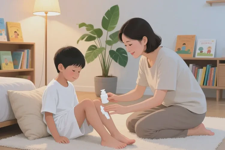 少儿小腿出现湿疹可以治愈吗(图1)