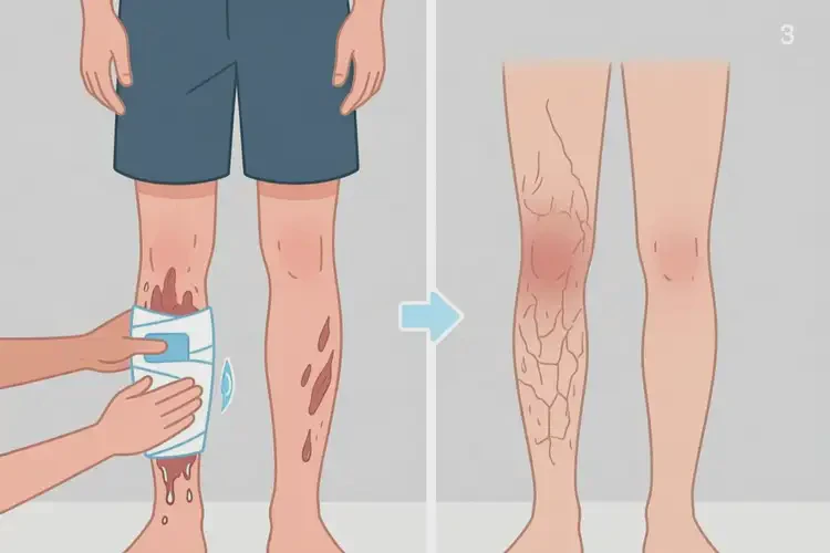 青年人小腿长湿疹可不可以根治(图1)