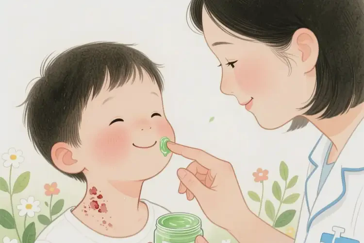 小孩脖子经常长湿疹可以治好吗(图2)