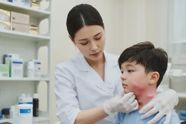 孩子脖子上容易起湿疹可以治好吗(图3)