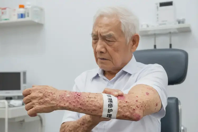 老人手臂容易起湿疹可以治好吗(图4)