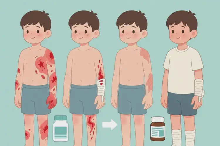 男生四肢出湿疹可以治好吗(图1)