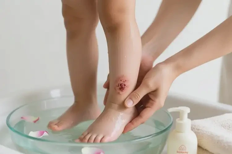 孩子脚上出现湿疹可以治好吗(图1)