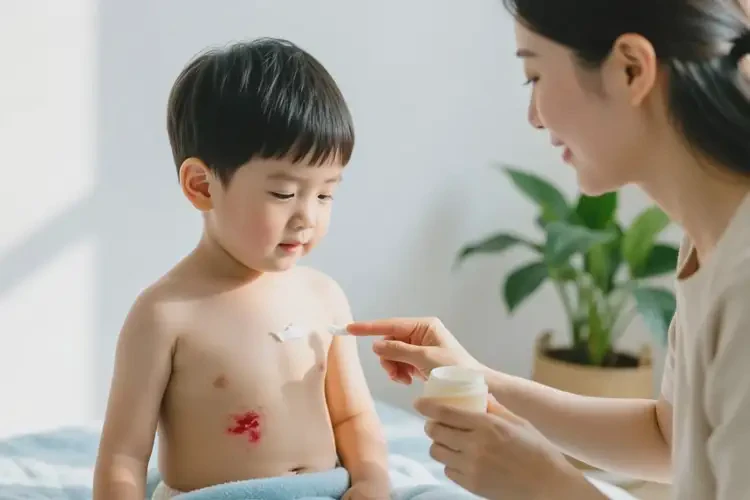 孩子肚子上起湿疹可以治好吗(图4)