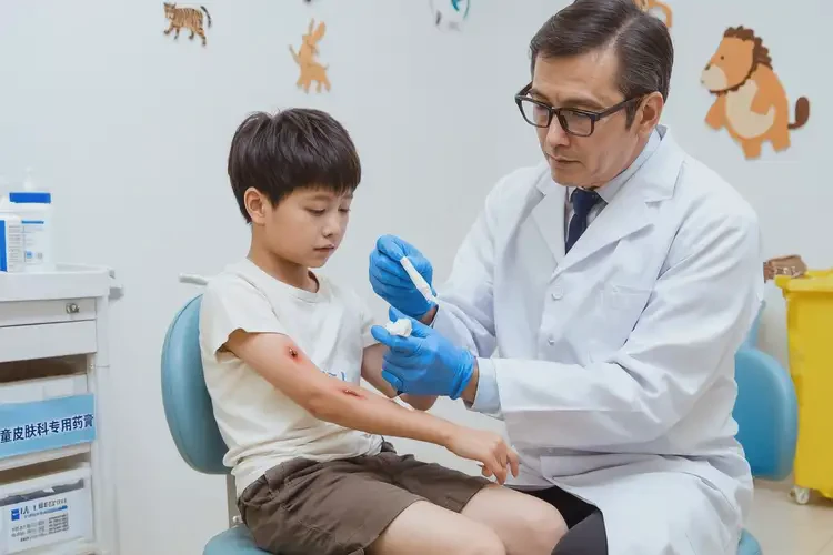 小孩大腿上偶尔起湿疹可以治好吗(图3)