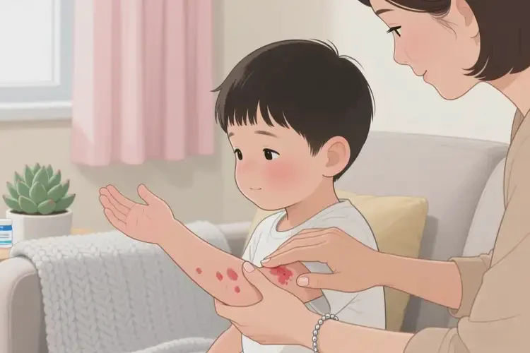 孩子手臂起湿疹可以治好吗(图4)