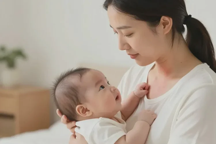 哺乳期妈妈脖子上有湿疹能靠自己自愈吗(图1)