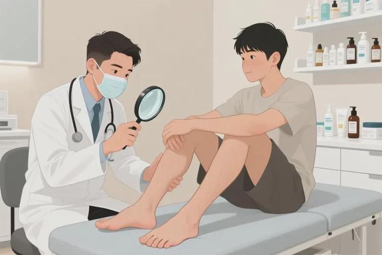 青年人脚上有湿疹能靠自己自愈吗(图1)